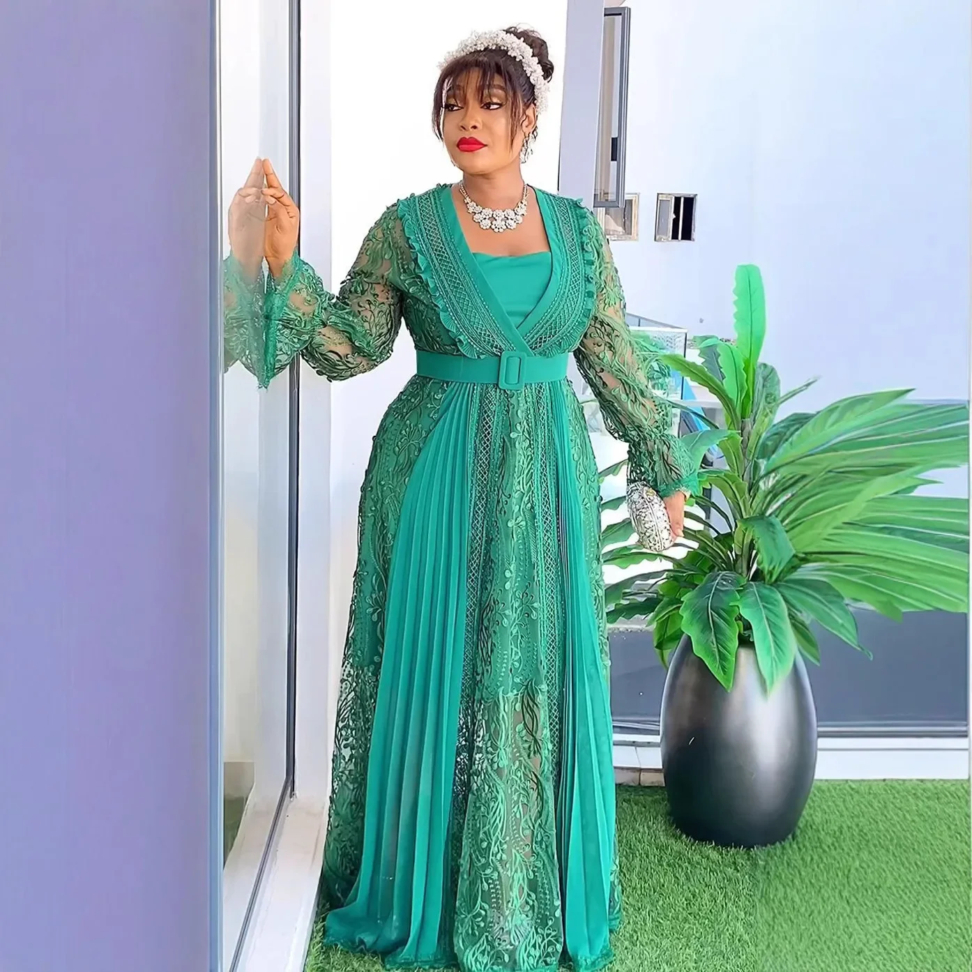 African Party Dresses for Women 2024 Plus Size Fashion Dashiki Ankara Lace Wedding Gowns Luxury Turkey Muslim Maxi Evening Dress
African Party Dresses for Women 2024 Plus Size Fashion Dashiki Ankara Lace Wedding Gowns Luxury Turkey Muslim Maxi Evening Dress