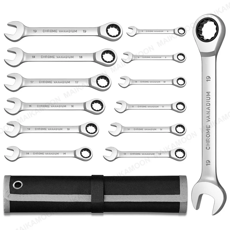 Ratcheting Wrench Set,Standard Combination Ratchet Wrenches Set for Car Repair and Household Equipment Repair
Ratcheting Wrench Set,Standard Combination Ratchet Wrenches Set for Car Repair and Household Equipment Repair