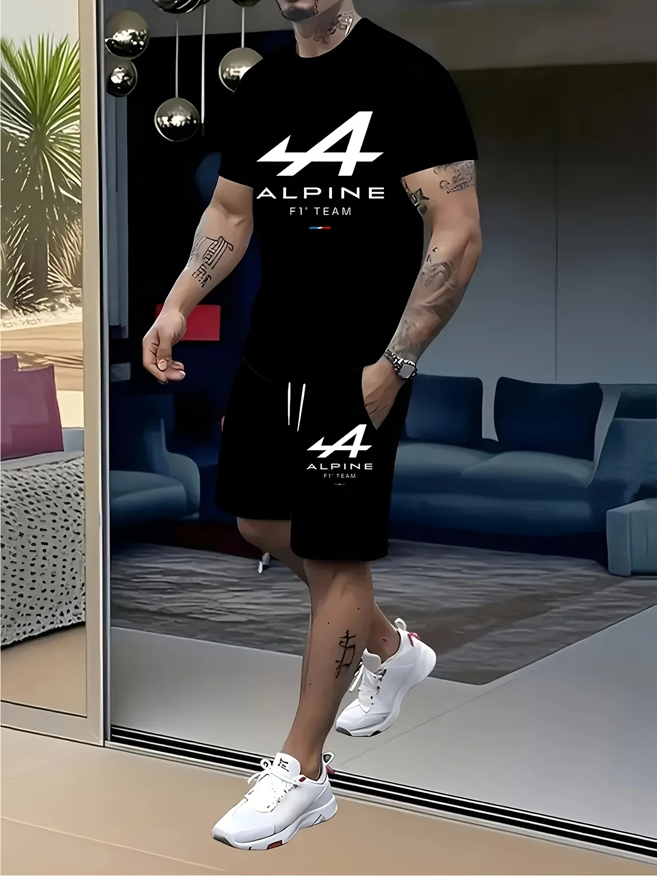 2025 New Men's 2 Piece Casual Short Sleeve Shorts, Urban Fashion Shorts, Men's Seagull Logo Printed Chandelier Suits
2025 New Men's 2 Piece Casual Short Sleeve Shorts, Urban Fashion Shorts, Men's Seagull Logo Printed Chandelier Suits