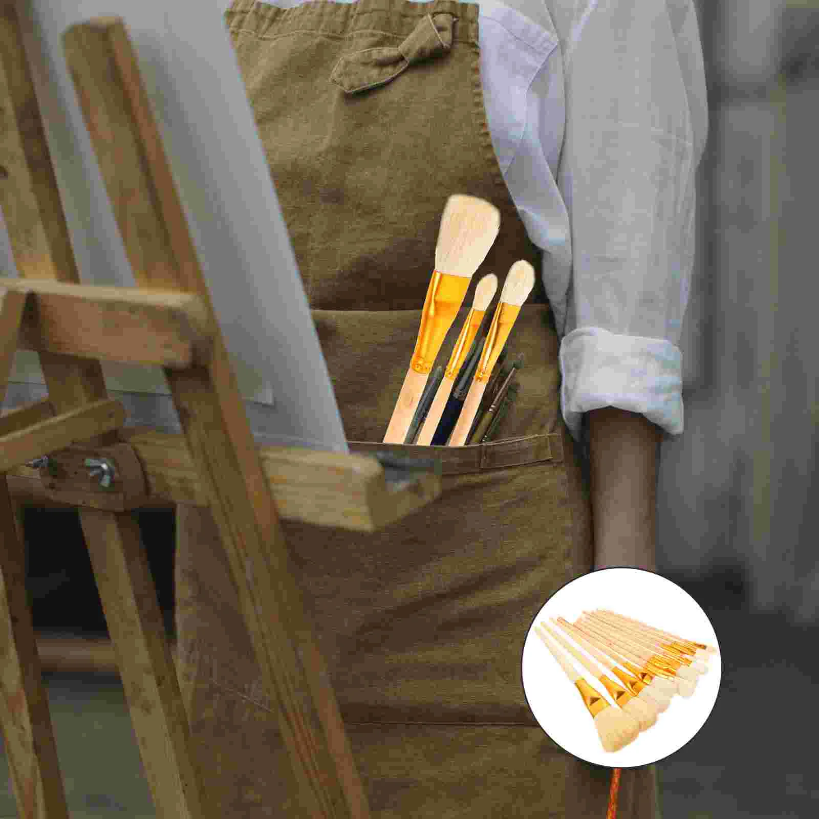 12 Pcs Painted Brush Set Practicing Paints Household Painting Daily Reusable Wool Multi-function Supply
12 Pcs Painted Brush Set Practicing Paints Household Painting Daily Reusable Wool Multi-function Supply