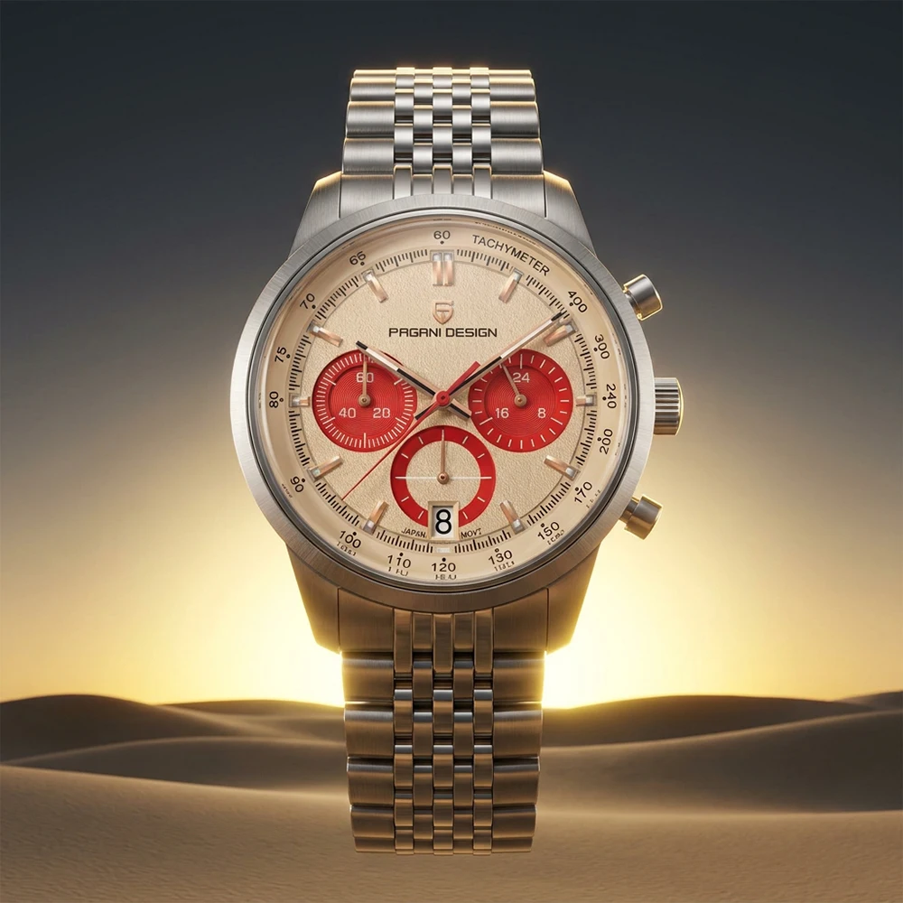 PAGANI DESIGN New VK63 Quartz Watch 41mm Men Wristwatch Chronograph Stainless Steel Waterproof Clock Top Brand Gift Watches Mens
PAGANI DESIGN New VK63 Quartz Watch 41mm Men Wristwatch Chronograph Stainless Steel Waterproof Clock Top Brand Gift Watches Mens