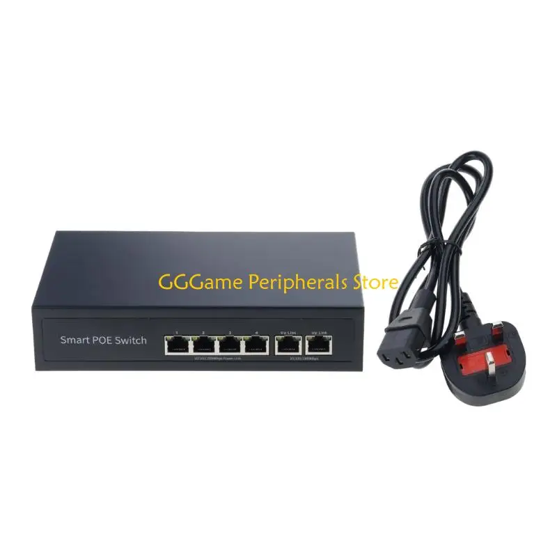 U55B Plug And Play 4 Port 48V Gigabit POE Switching Metal Housing Supports Multiple Brand Cameras Surveillances Networking
U55B Plug And Play 4 Port 48V Gigabit POE Switching Metal Housing Supports Multiple Brand Cameras Surveillances Networking