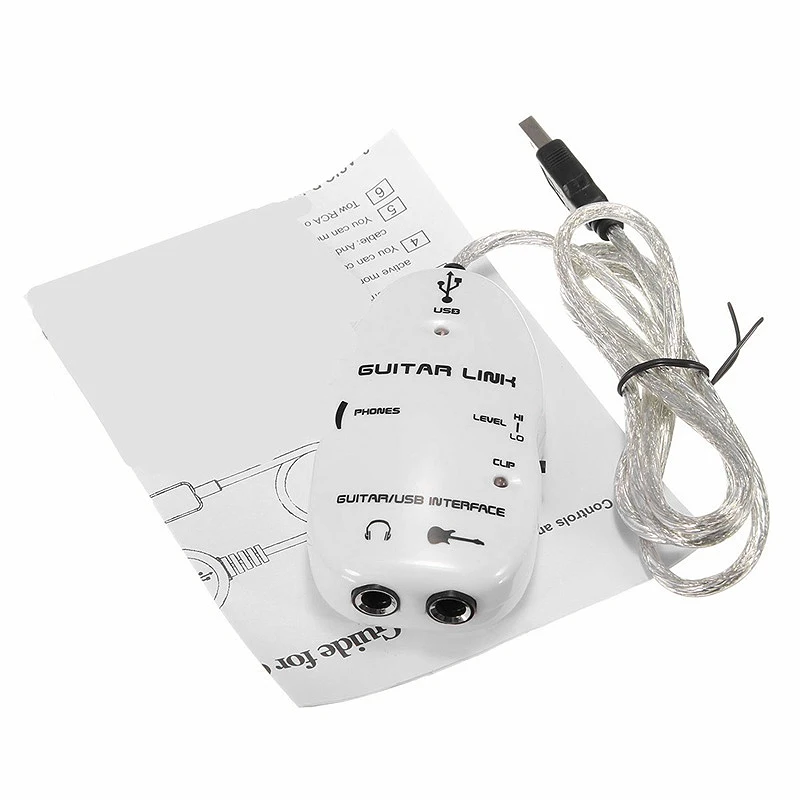 AA67-6.3Mm Jack To USB Guitar Link Cable Adapter Guitar To PC Recording Playback Guitar Effects Cable USB Guitar Adapter
AA67-6.3Mm Jack To USB Guitar Link Cable Adapter Guitar To PC Recording Playback Guitar Effects Cable USB Guitar Adapter