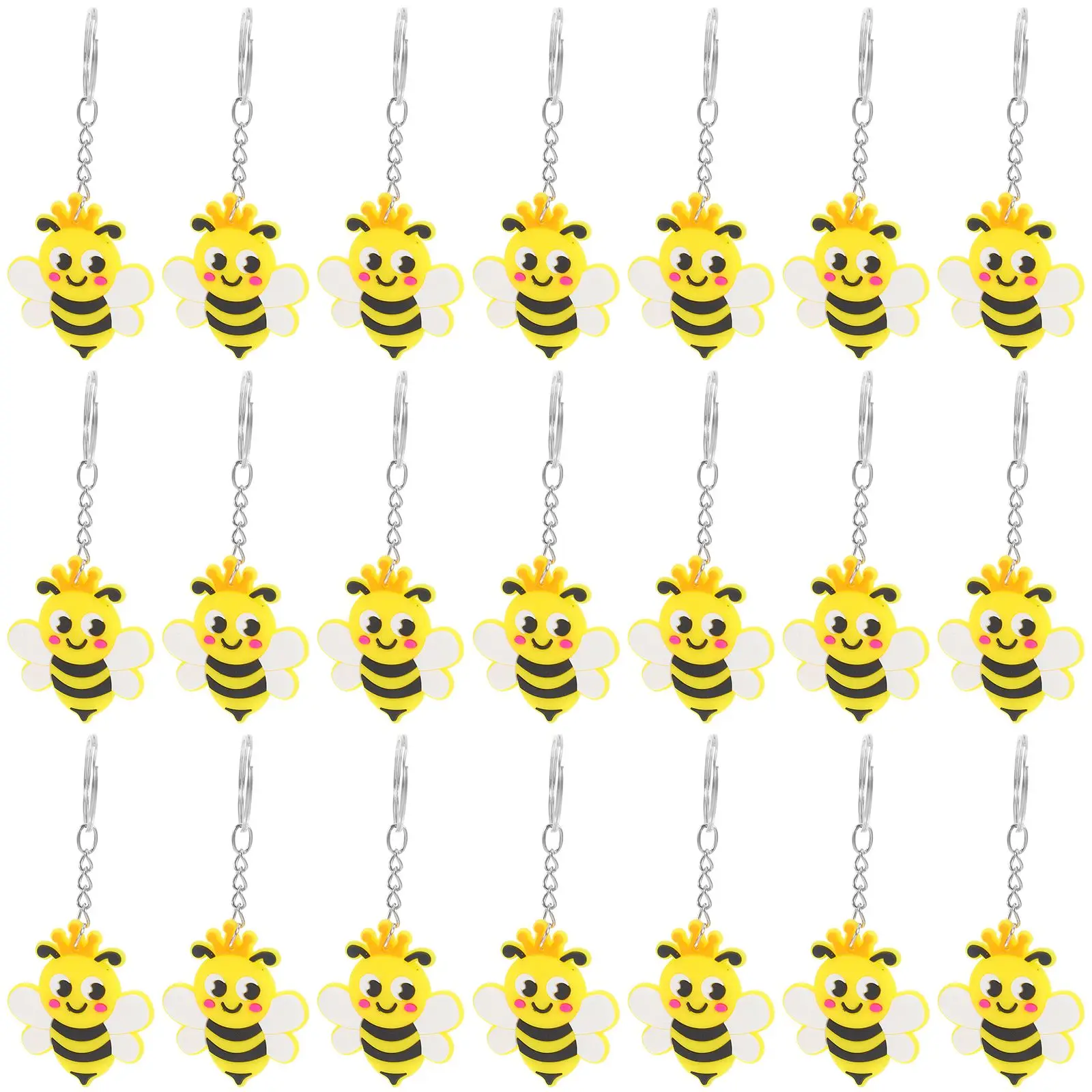 24pcs Cartoon Bee Charm Accessory Cute Bee Key Chain Charm Party Favors Decorations Gifts Lightweight Compact
24pcs Cartoon Bee Charm Accessory Cute Bee Key Chain Charm Party Favors Decorations Gifts Lightweight Compact