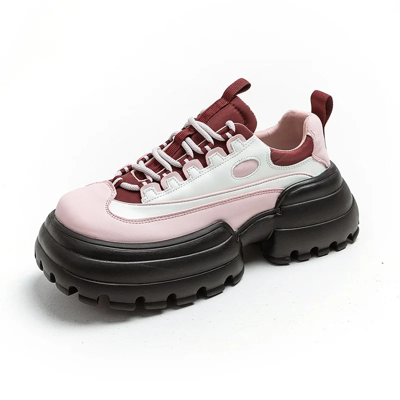 Dad's Shoes Women's New Spring Autumn Season Thick Sole Shoe Color Matching Platform Shoes Woman Designer Shoes Sneakers
Dad's Shoes Women's New Spring Autumn Season Thick Sole Shoe Color Matching Platform Shoes Woman Designer Shoes Sneakers