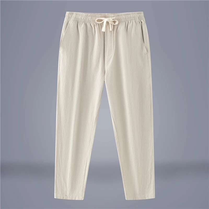 Linen Casual Pants Men Summer Thin Ice Silk Qui Dry Nine Points Loose Straight Harlan Pants 2025 New Long Pants
Linen Casual Pants Men Summer Thin Ice Silk Qui Dry Nine Points Loose Straight Harlan Pants 2025 New Long Pants