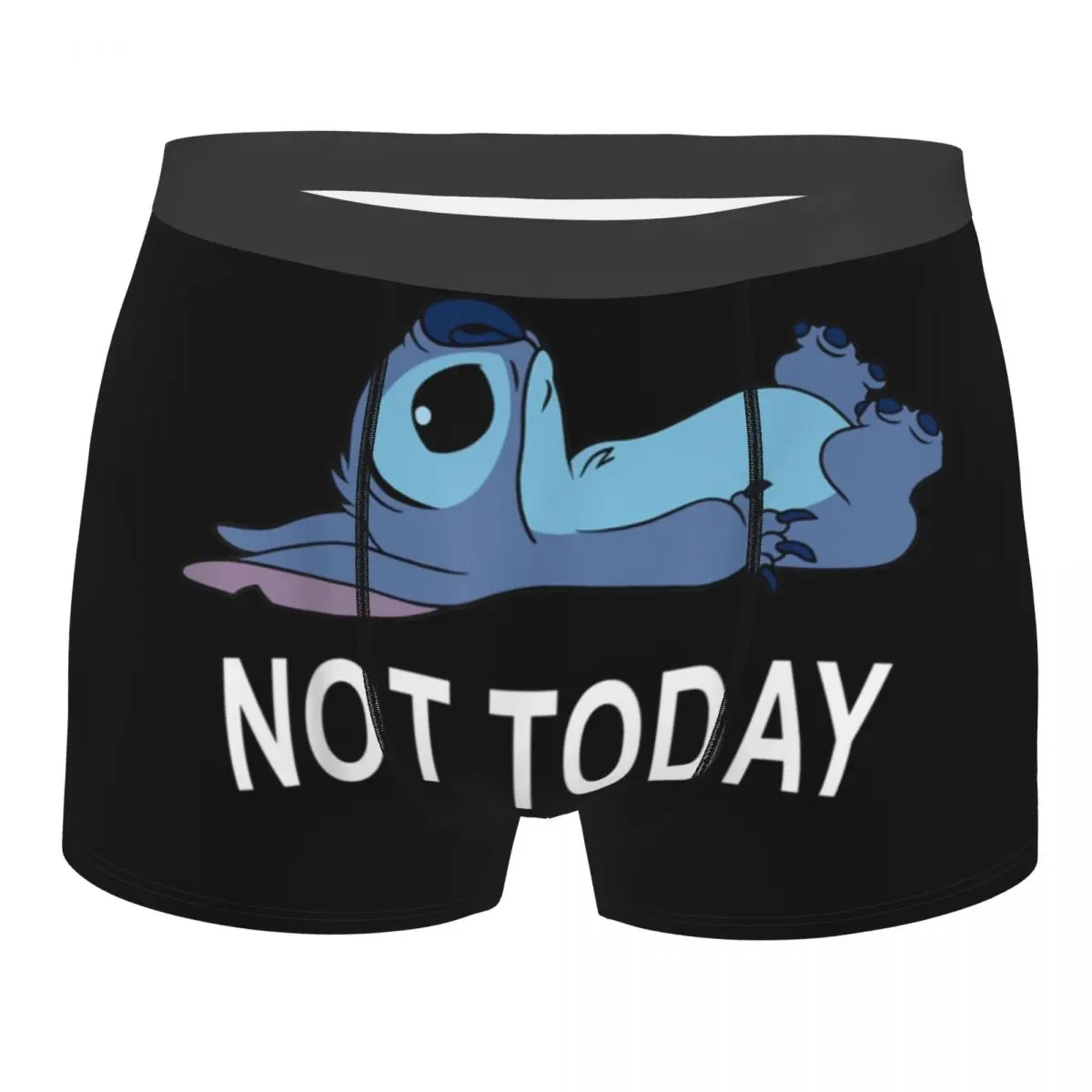 Мужское модное нижнее белье Lilo Stitch Not Today, трусы-боксеры, мужские мягкие шорты, трусы
Мужское модное нижнее белье Lilo Stitch Not Today, трусы-боксеры, мужские мягкие шорты, трусы