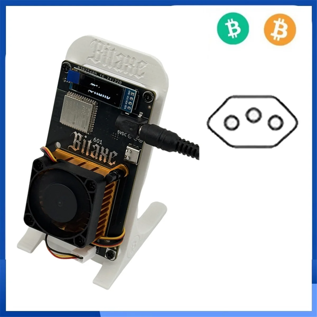 AB20-Bitaxe Gamma 601 Bitcoin Solo Lottery Miner 1,2TH/S 18-22 Вт BTC Miner BM1370 Asic Chip от Antminer S21 Pro BR PLUG
AB20-Bitaxe Gamma 601 Bitcoin Solo Lottery Miner 1,2TH/S 18-22 Вт BTC Miner BM1370 Asic Chip от Antminer S21 Pro BR PLUG