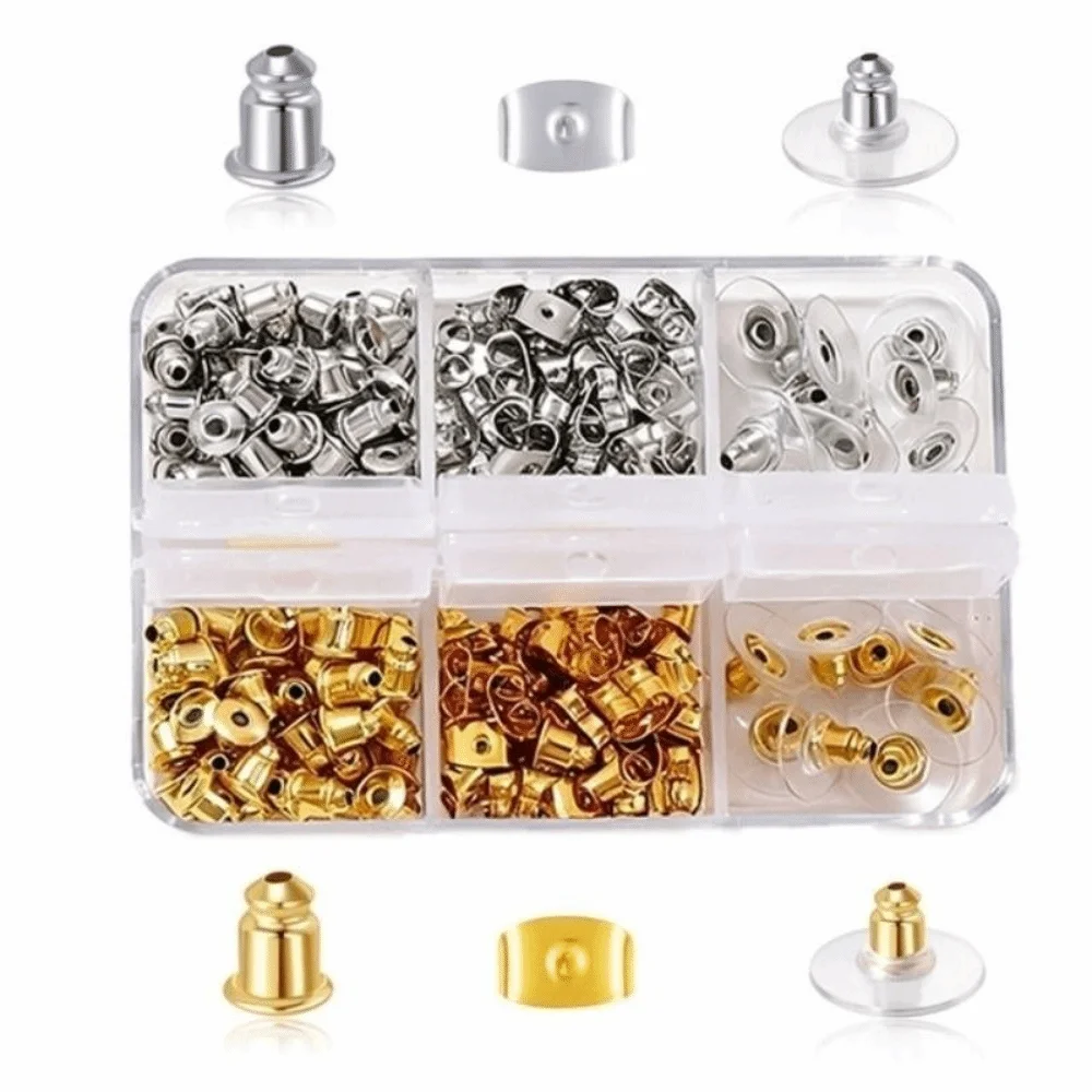 Transparent Ear Plug Set Rubber Material Clear Earring Safety Back 6 Styles Soft Silicone Ear Blockage Set DIY Earring
Transparent Ear Plug Set Rubber Material Clear Earring Safety Back 6 Styles Soft Silicone Ear Blockage Set DIY Earring