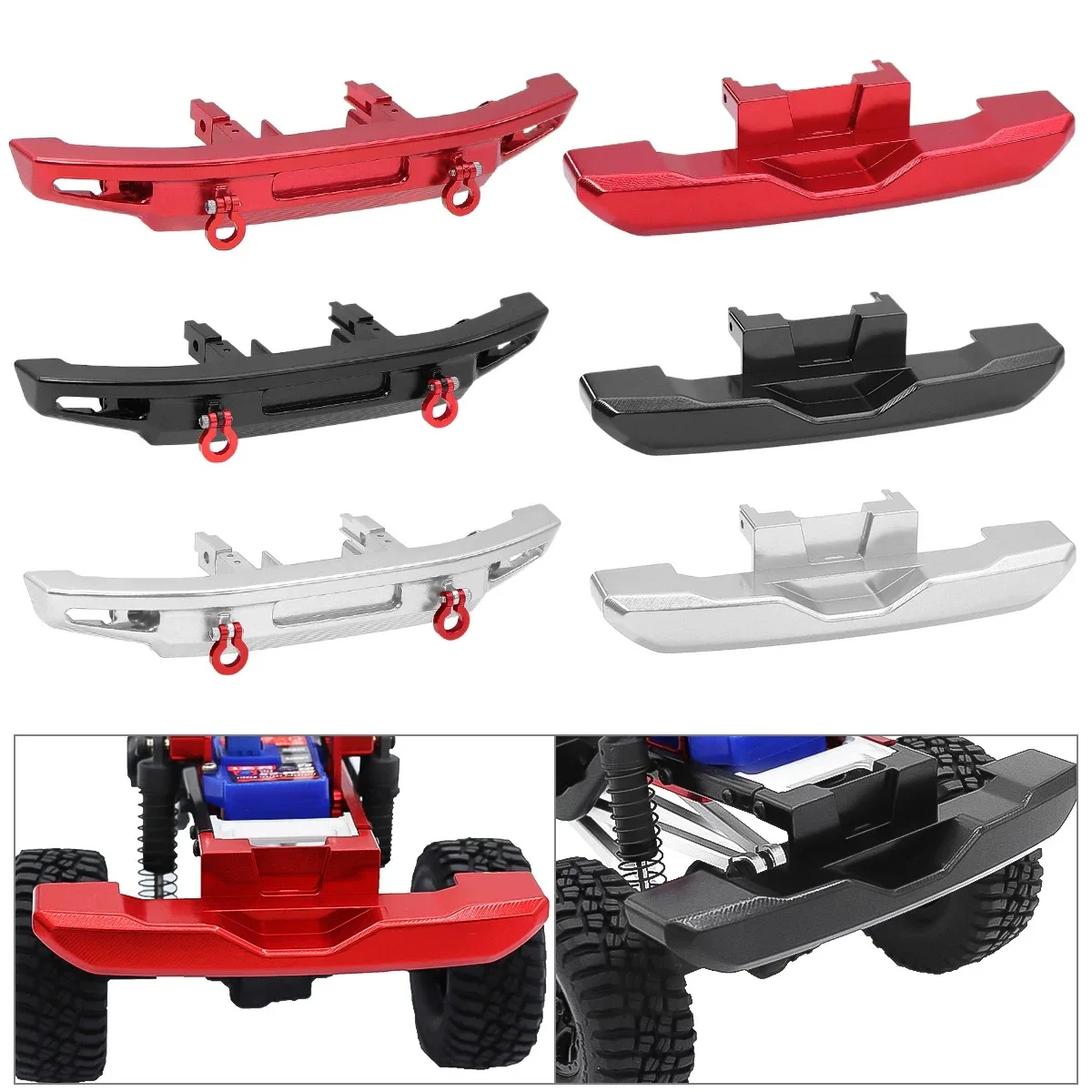 Metal Front and Rear Bumper For 1/18 Traxxas TRX4M Bronco RC Car Upgrade Parts
Metal Front and Rear Bumper For 1/18 Traxxas TRX4M Bronco RC Car Upgrade Parts