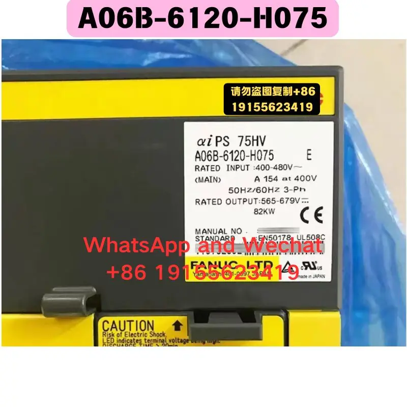Used OEM disassembled parts A06B-6120-H075 Driver Functional test OK
Used OEM disassembled parts A06B-6120-H075 Driver Functional test OK