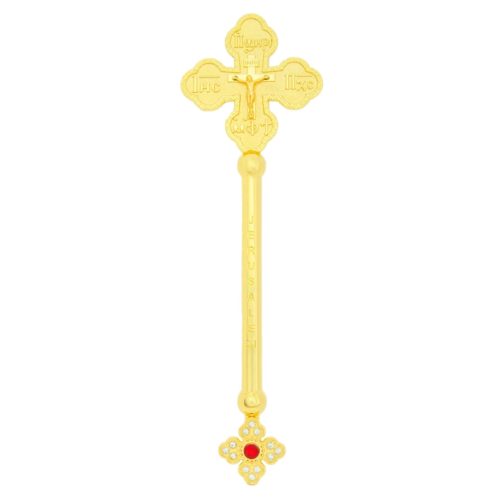 Orthodox Cross Jesus Cross Religious Engraving Crystal Decorations Gold-Plated Holy Cross for Church Home Decor Religious Gift
Orthodox Cross Jesus Cross Religious Engraving Crystal Decorations Gold-Plated Holy Cross for Church Home Decor Religious Gift