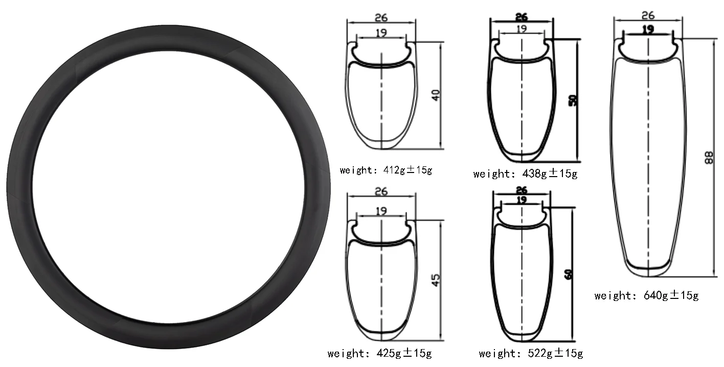 700C Carbon Fiber Bicycle Rim Clincher Tire 26mm Wide Symmetric UD Appearance Six-Section Type for Enhanced Riding Experience
700C Carbon Fiber Bicycle Rim Clincher Tire 26mm Wide Symmetric UD Appearance Six-Section Type for Enhanced Riding Experience