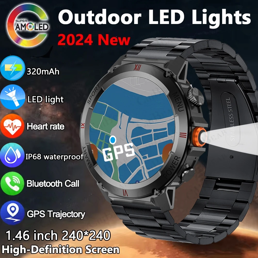 GPS Открытый Спорт Водонепроницаемые Смарт Часы с LED Свет Новый AMOLED HD Bluetooth Talk Smart Watch 2024 Новые Мужские Смарт Часы
GPS Открытый Спорт Водонепроницаемые Смарт Часы с LED Свет Новый AMOLED HD Bluetooth Talk Smart Watch 2024 Новые Мужские Смарт Часы