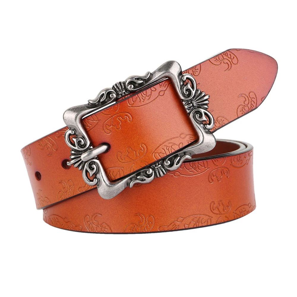 LA SPEZIA New Brown Women Belt Real Leather Cowskin Ladies Waist Belt Pin Buckle Female Waistband Vintage Jeans Strap 110cm
LA SPEZIA New Brown Women Belt Real Leather Cowskin Ladies Waist Belt Pin Buckle Female Waistband Vintage Jeans Strap 110cm