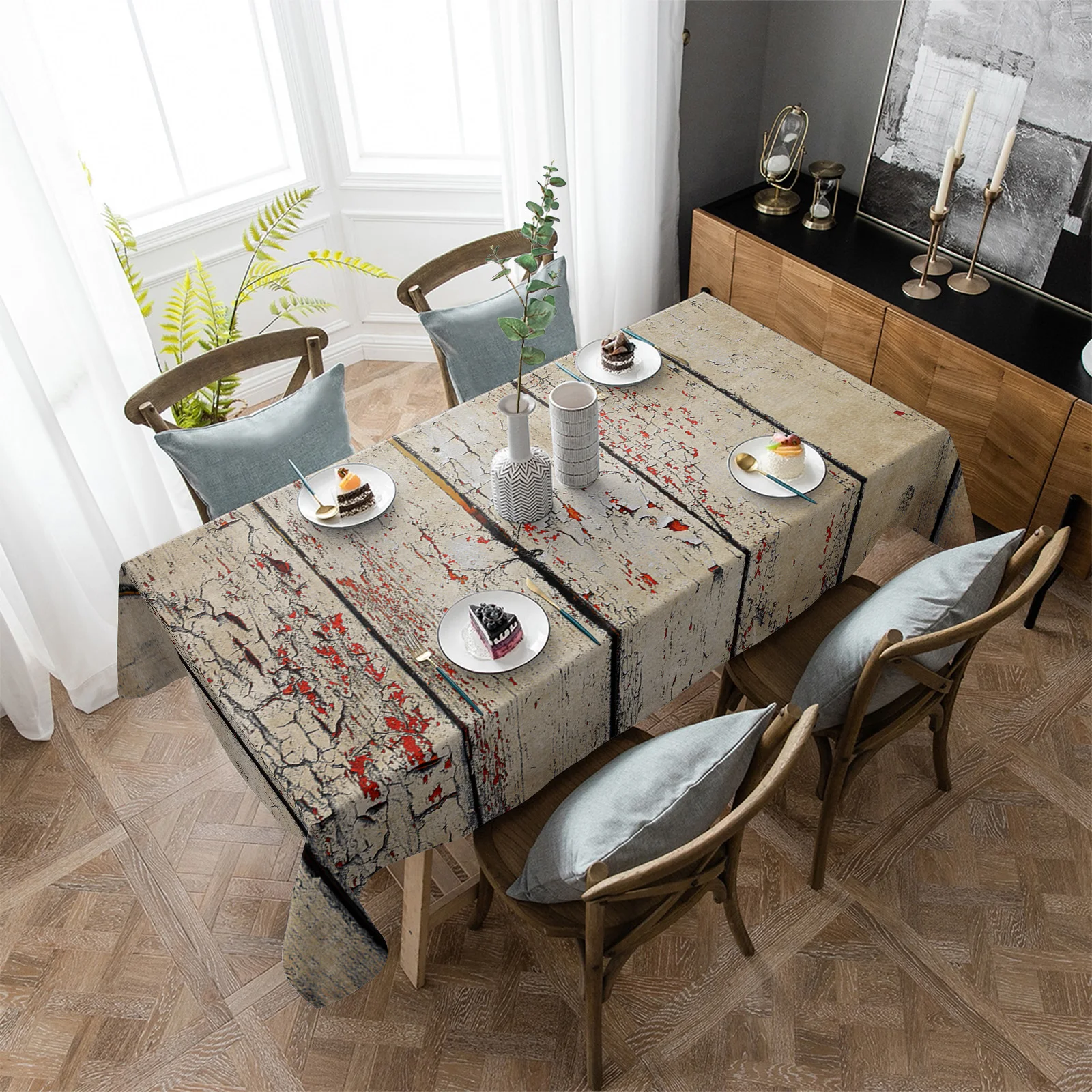 Wood Grain Retro Farm Brown Waterproof Tablecloth Party Decorations Supplies Rectangle Table Cloth for Kitchen Table Decor
Wood Grain Retro Farm Brown Waterproof Tablecloth Party Decorations Supplies Rectangle Table Cloth for Kitchen Table Decor
