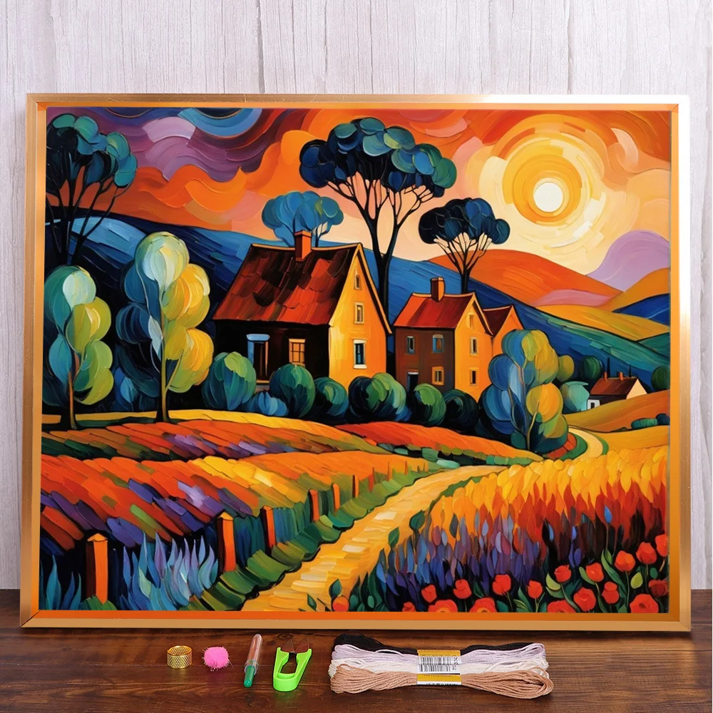 Landscape Sunset Printed Fabric Cross-Stitch Kit Embroidery Sewing Handiwork Handicraft Handmade For Adults Jewelry Promotions
Landscape Sunset Printed Fabric Cross-Stitch Kit Embroidery Sewing Handiwork Handicraft Handmade For Adults Jewelry Promotions