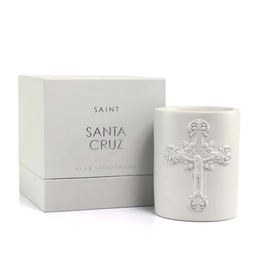 Santa Cruz Scented Candle with Prayer and Prayer Coin - Nadu Sandalwood in Decorative, Concrete Jar - Soy Coconut Aromatherapy
Santa Cruz Scented Candle with Prayer and Prayer Coin - Nadu Sandalwood in Decorative, Concrete Jar - Soy Coconut Aromatherapy