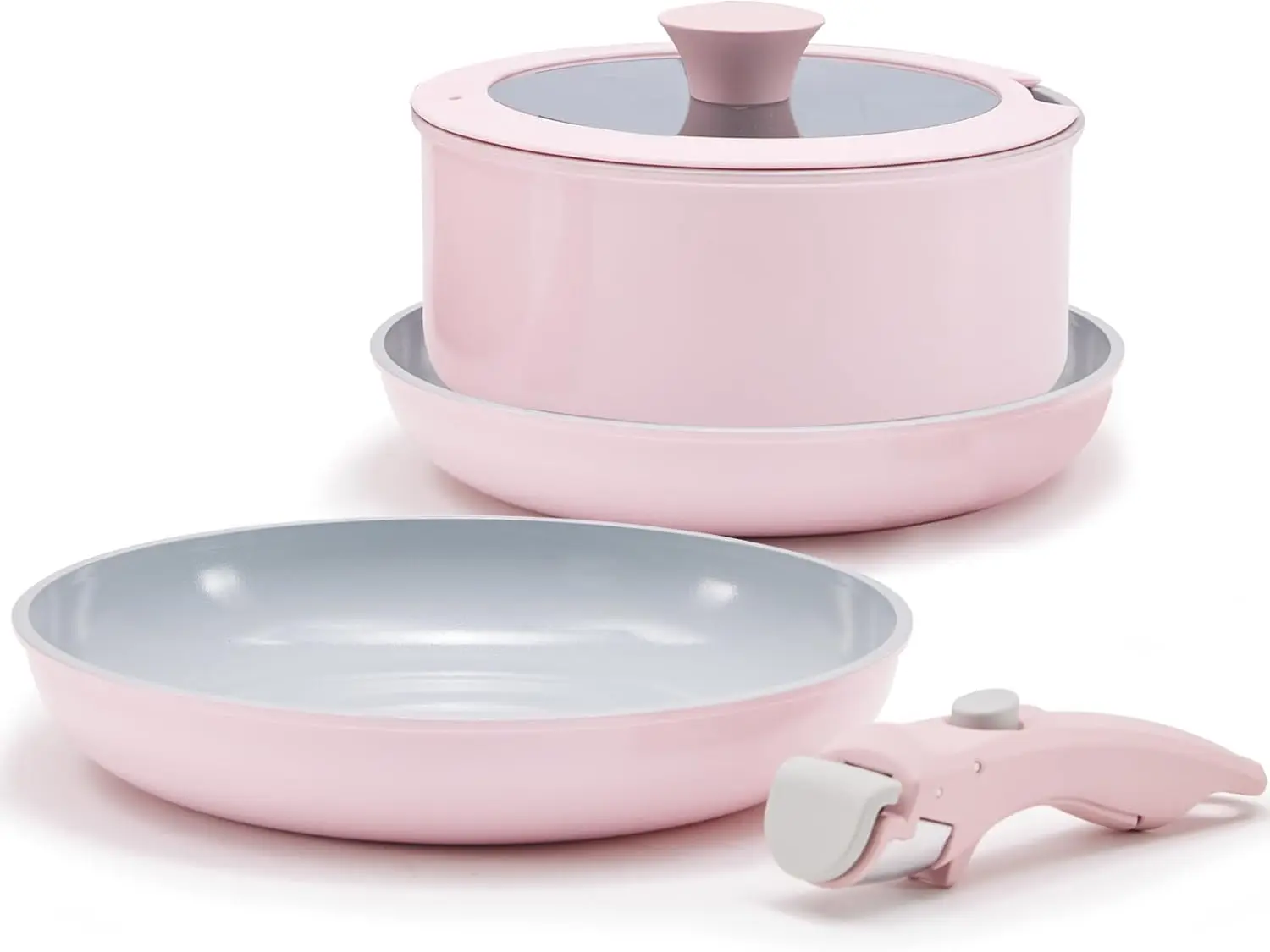 Non Stick Pot and Pan Set Ceramic Cookware Set Kitchen Camping Stackable Pots Pans Dishwasher/Oven Safe PTFE/PFOA/PFAS Free
Non Stick Pot and Pan Set Ceramic Cookware Set Kitchen Camping Stackable Pots Pans Dishwasher/Oven Safe PTFE/PFOA/PFAS Free