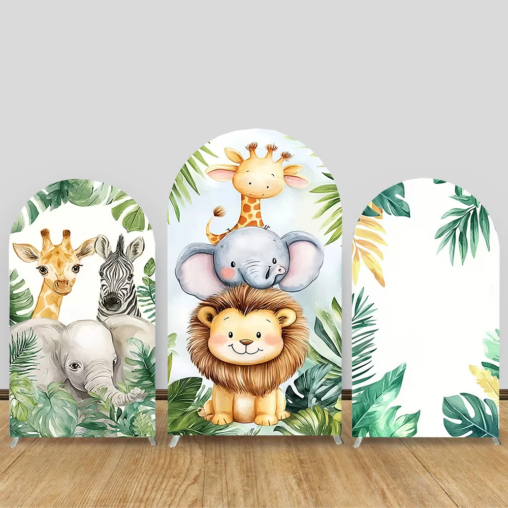 Arch Backdrop Cover Birthday Baby Shower Party Decor Animals Jungle Safari Spring Flower Leaves Photography Background
Arch Backdrop Cover Birthday Baby Shower Party Decor Animals Jungle Safari Spring Flower Leaves Photography Background