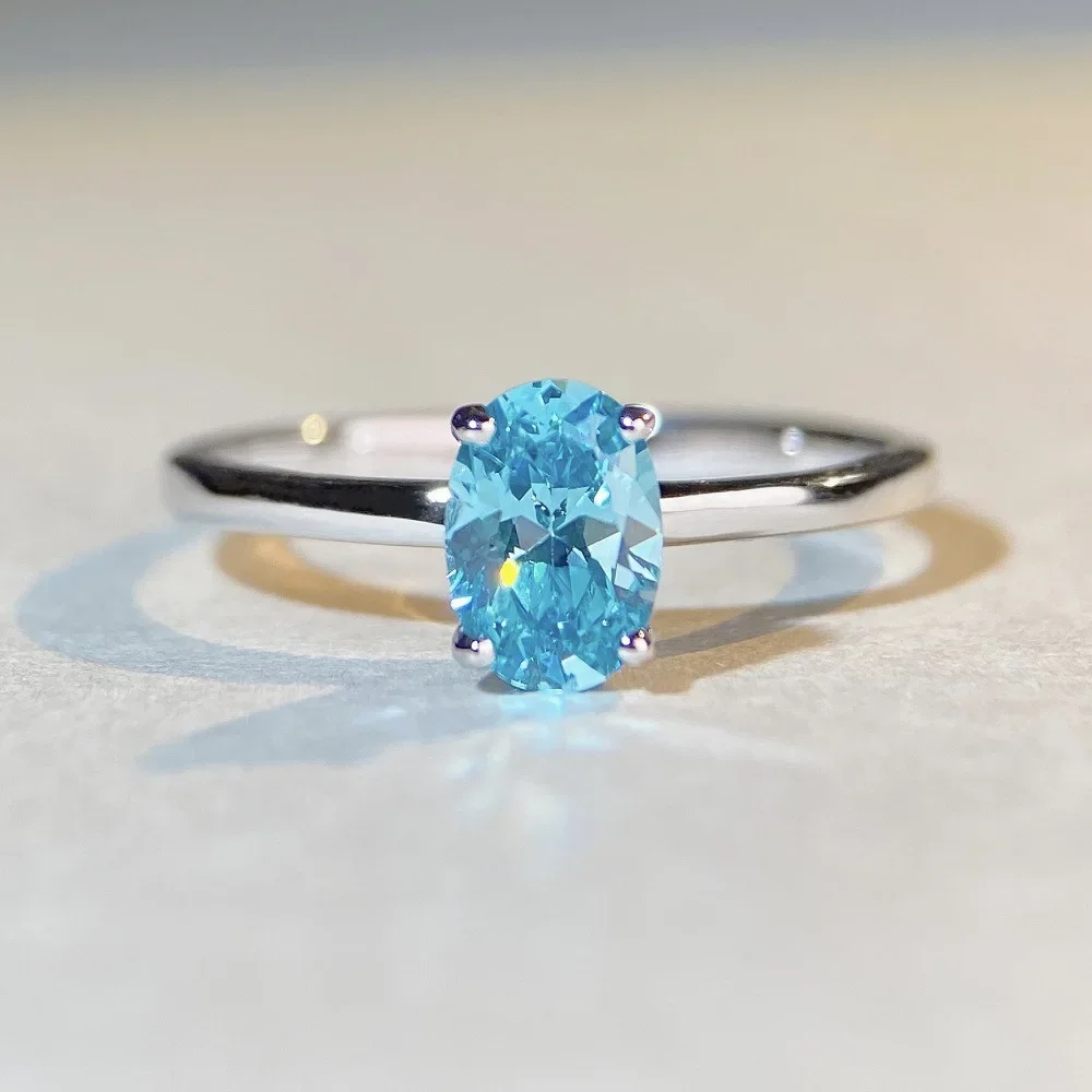 PT950 Platinum Dove Egg Ring - Women's Sapphire and Zirconia Ring
PT950 Platinum Dove Egg Ring - Women's Sapphire and Zirconia Ring