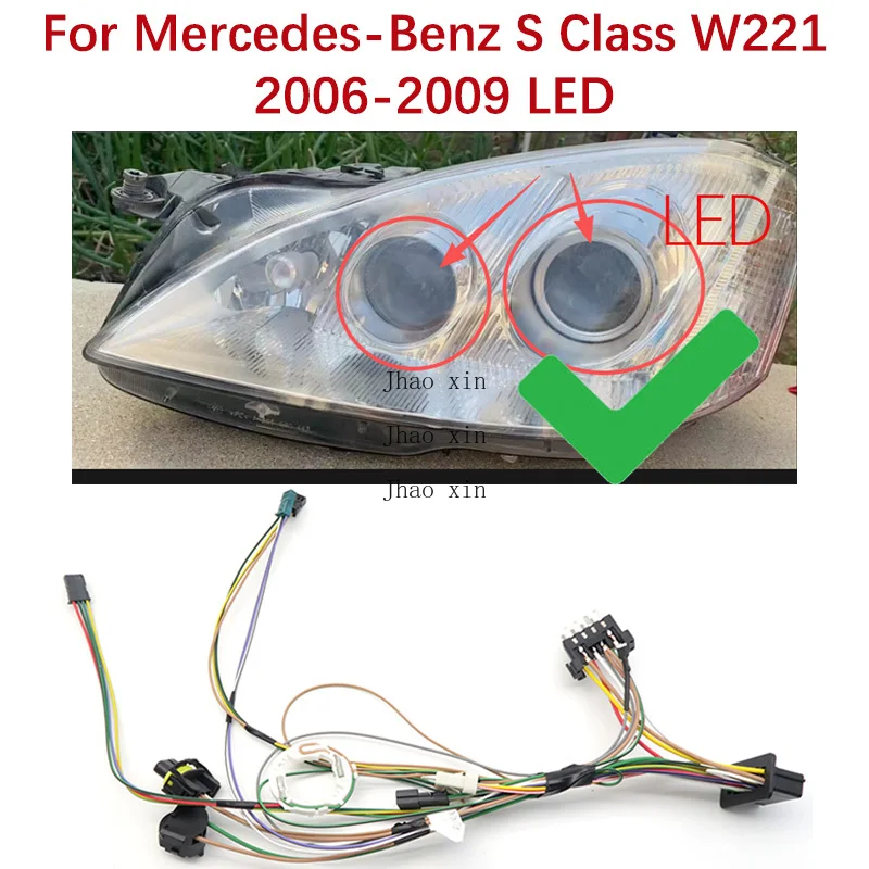 Для Mercedes-Benz S-Class W221 внутренний жгут проводов 2006-2009 светодиодный жгут проводов автомобильных фар, набор штекеров, внутренний разъем
Для Mercedes-Benz S-Class W221 внутренний жгут проводов 2006-2009 светодиодный жгут проводов автомобильных фар, набор штекеров, внутренний разъем