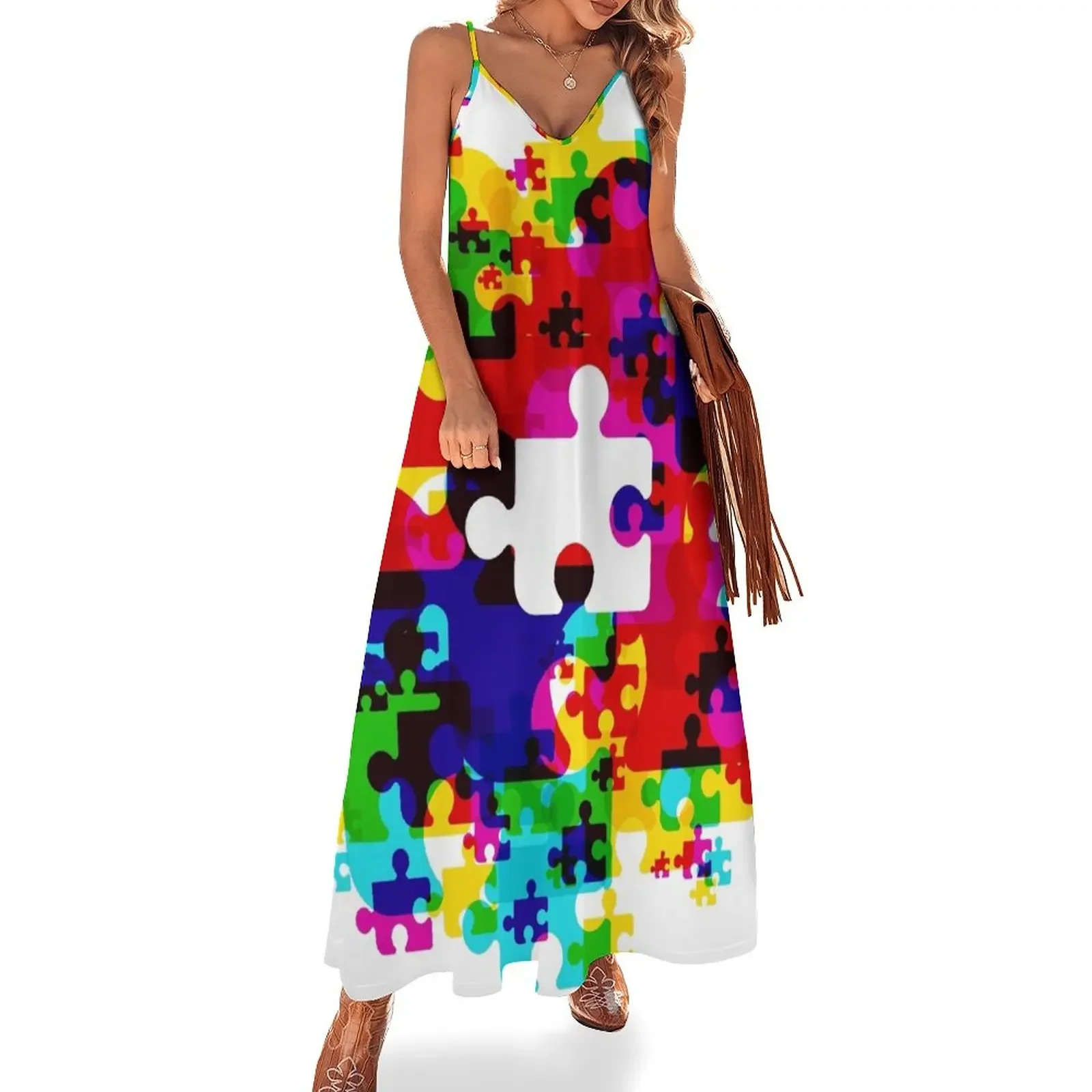 Jigsaw Pieces Sleeveless Dress Dress woman dresses for womens Long dresses cocktail dresses
Jigsaw Pieces Sleeveless Dress Dress woman dresses for womens Long dresses cocktail dresses