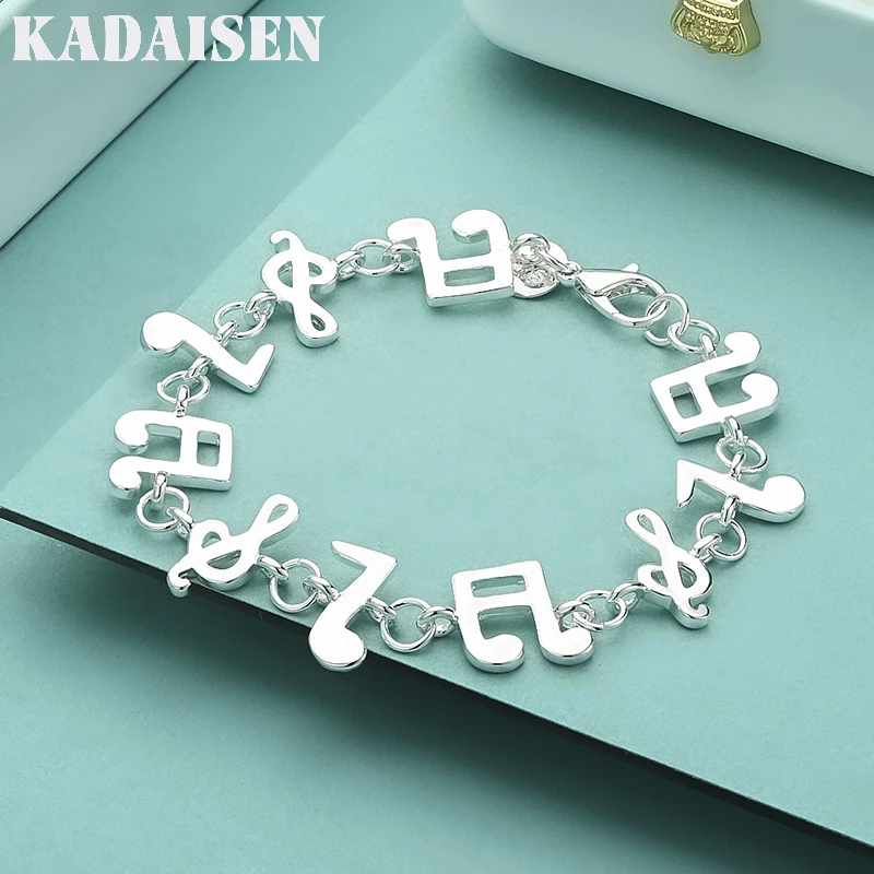 Beautiful Music Note 925 Sterling Silver Bracelets Woman High Quality Fashion Gorgeous Jewelry Factory Price H242
Beautiful Music Note 925 Sterling Silver Bracelets Woman High Quality Fashion Gorgeous Jewelry Factory Price H242