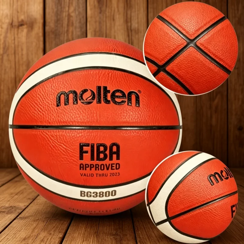 Molten BG3800 FIBA Approved Basketball, Official Size 7 Indoor/Outdoor Game Ball, Durable Composite Leather with Superior Grip
Molten BG3800 FIBA Approved Basketball, Official Size 7 Indoor/Outdoor Game Ball, Durable Composite Leather with Superior Grip