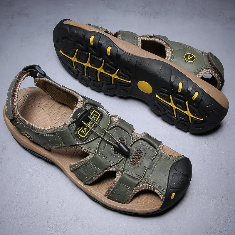 men's handmade leather sandals flat sandals fashion men's suitable for beach vacation summer brown non-slip sandals New Hot Sale
men's handmade leather sandals flat sandals fashion men's suitable for beach vacation summer brown non-slip sandals New Hot Sale