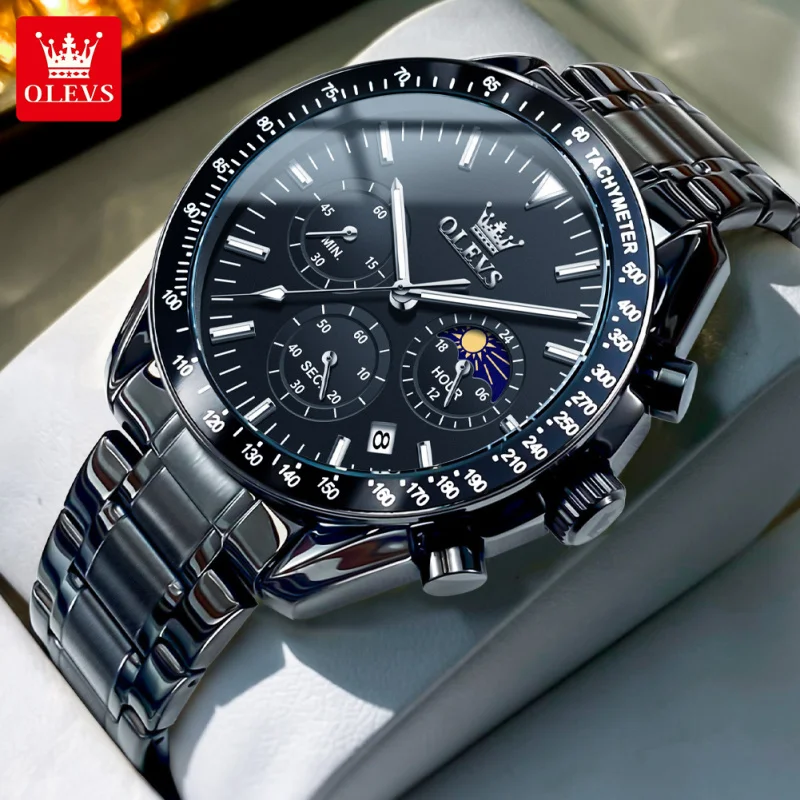 OLEVS Luxury Multifunctional Men's Watch Fashion Business Calendar Waterproof Luminous Quartz Watch 3618
OLEVS Luxury Multifunctional Men's Watch Fashion Business Calendar Waterproof Luminous Quartz Watch 3618