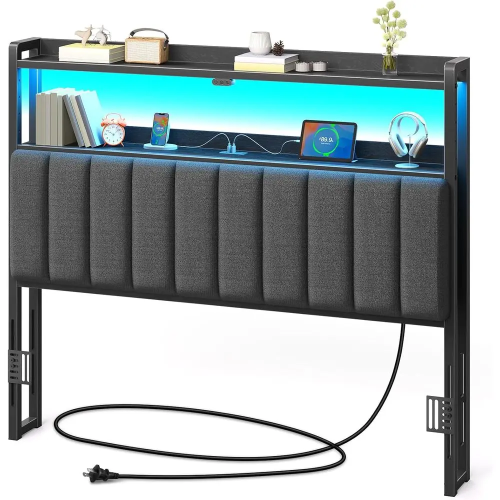 Светодиодная лампа DIY Color o LED, плата с портами USB и Type-C, регулируемая по высоте, удобная кровать с местом для хранения, устойчивая.
Светодиодная лампа DIY Color o LED, плата с портами USB и Type-C, регулируемая по высоте, удобная кровать с местом для хранения, устойчивая.