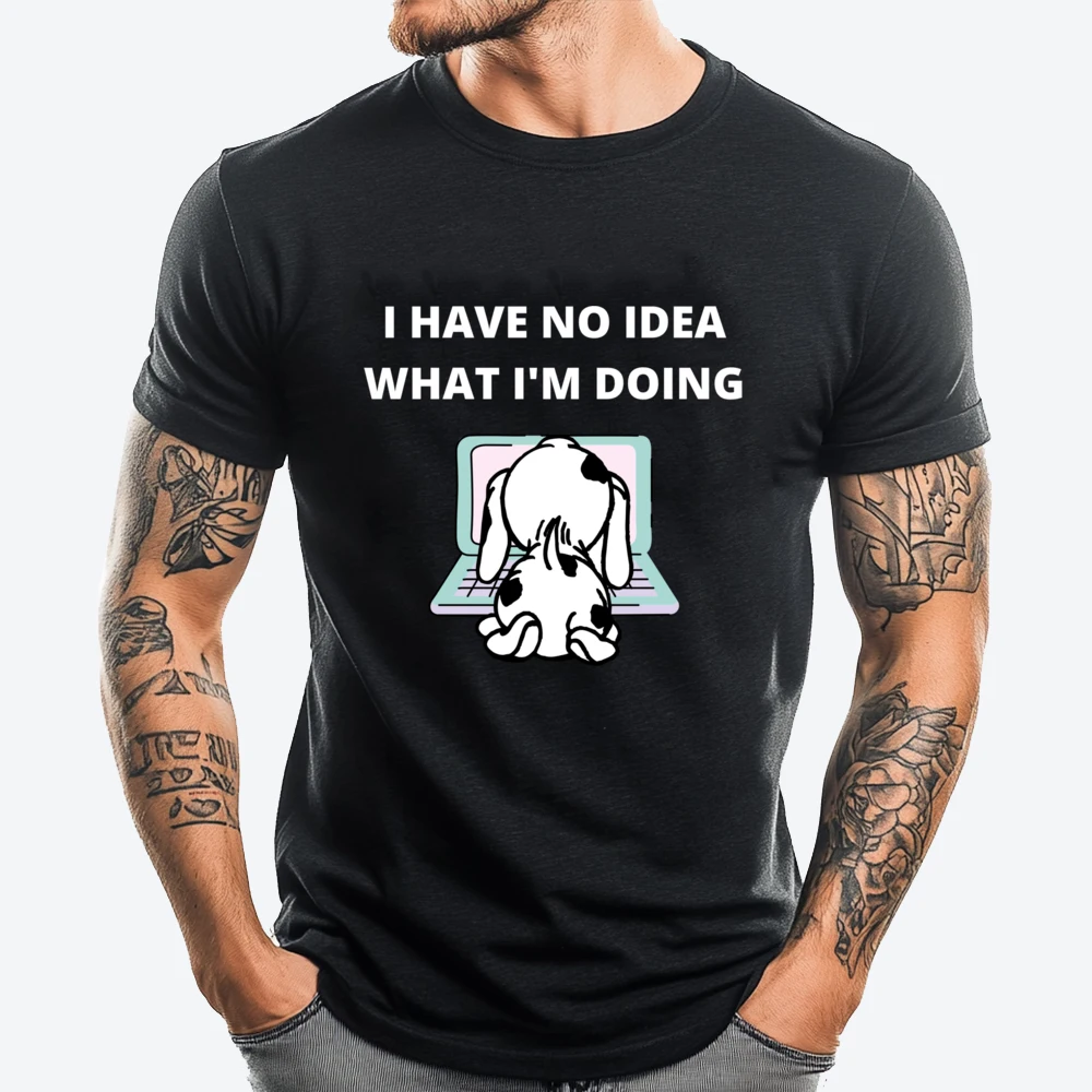 I Have No What I M Doing Dog Computer Black Shirt Graphic Tees Short Sleeve Tee Plus Size Easter Day
I Have No What I M Doing Dog Computer Black Shirt Graphic Tees Short Sleeve Tee Plus Size Easter Day