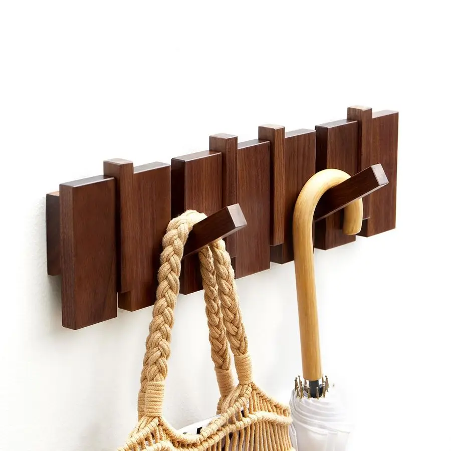 Wall Mounted Coat Rack, Flip Down WallMount Hook Racks with 6 Hooks, Entryway Hanger Art Hook for Hanging Coats Keys Hats Towels
Wall Mounted Coat Rack, Flip Down WallMount Hook Racks with 6 Hooks, Entryway Hanger Art Hook for Hanging Coats Keys Hats Towels