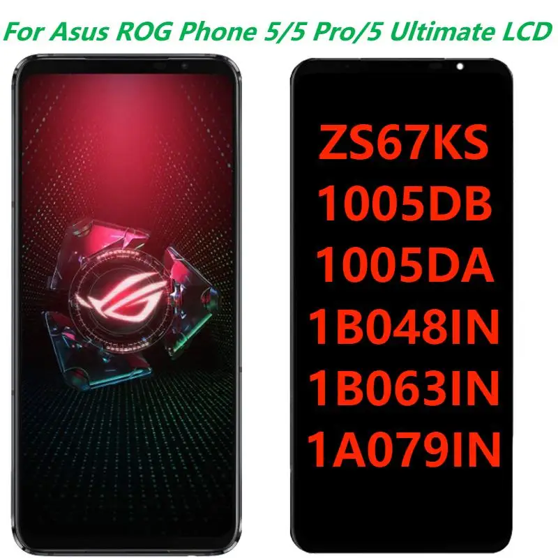 Original 6.78 For Asus ROG Phone 5 5 Pro 5 Ultimate ZS673KS LCD Display With Frame Touch Panel Screen Digitizer Assembly Repair
Original 6.78 For Asus ROG Phone 5 5 Pro 5 Ultimate ZS673KS LCD Display With Frame Touch Panel Screen Digitizer Assembly Repair