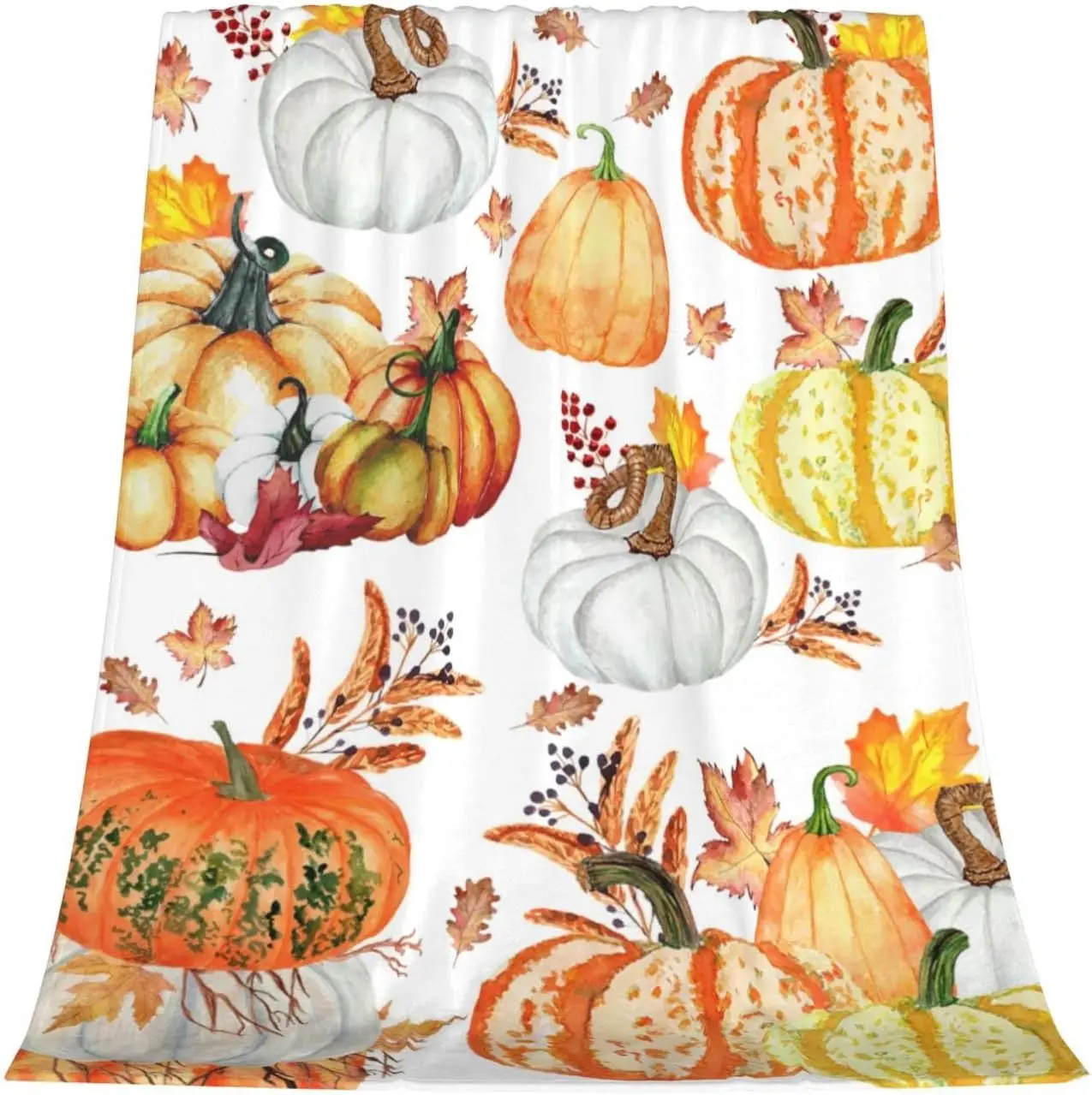 Flanellen Deken Met Pompoenen, Aquarel, Boerderij- En Herfstoogstthema, Esdoornblad, Knusse En Zachte Pluche Blanket
Flanellen Deken Met Pompoenen, Aquarel, Boerderij- En Herfstoogstthema, Esdoornblad, Knusse En Zachte Pluche Blanket