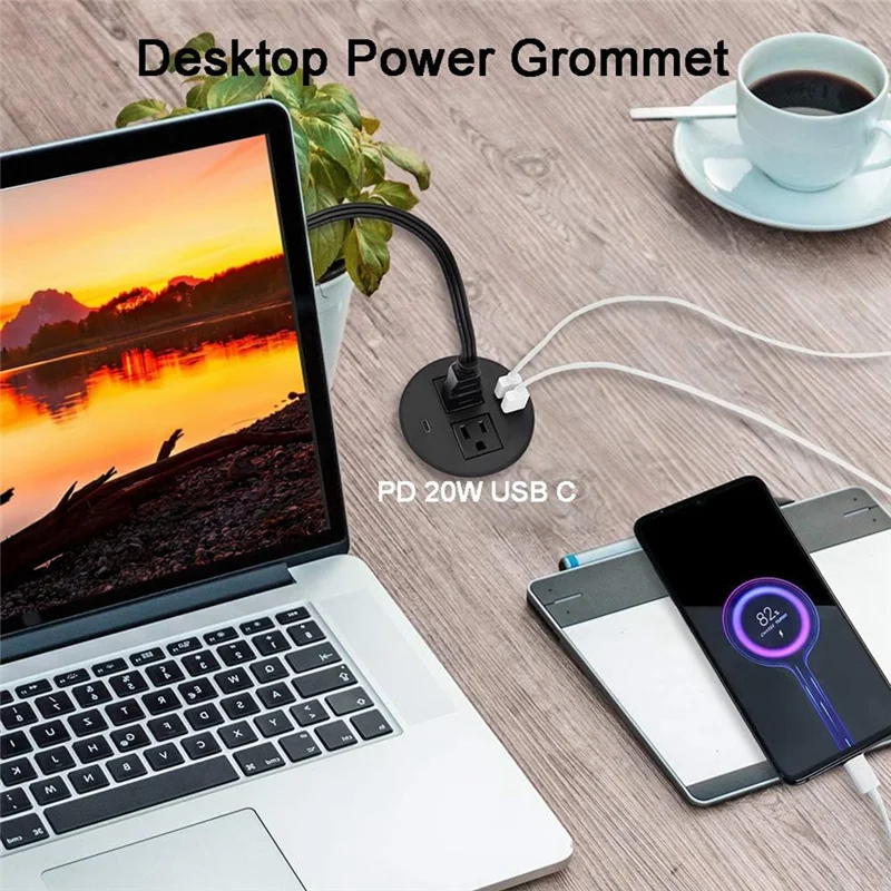 A08I Power Grommet With USB For Desktop Desktop Power Data Outlet With 2 AC Outlets And 2 USB Ports Durable Black US Plug 2USB+1
A08I Power Grommet With USB For Desktop Desktop Power Data Outlet With 2 AC Outlets And 2 USB Ports Durable Black US Plug 2USB+1