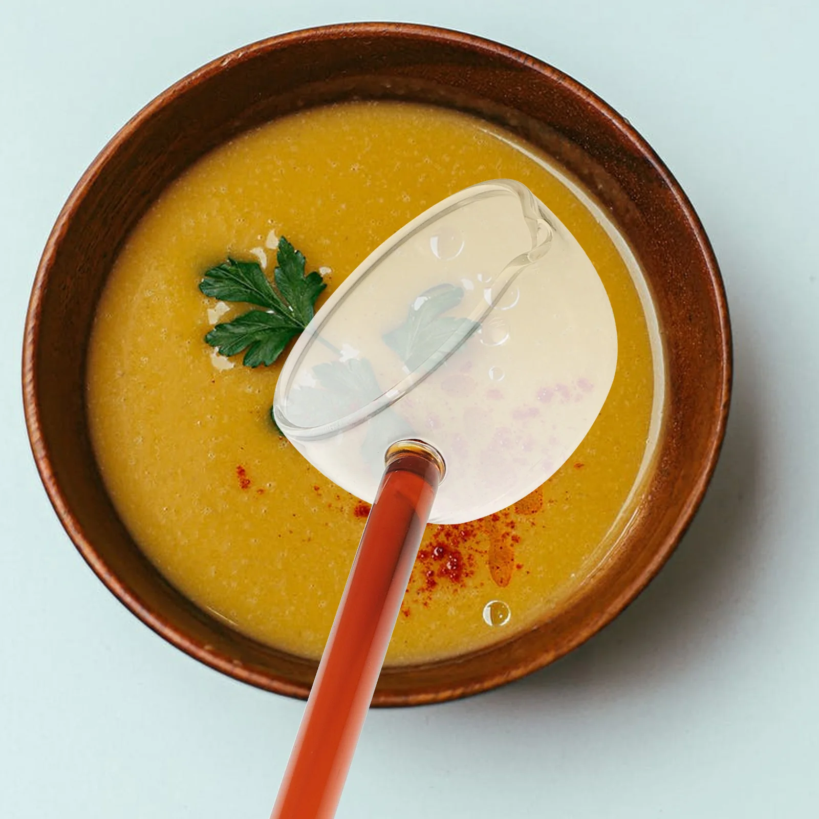 Glass Spoon Transparent Ergonomic Handle Long Coffee Stirring Spoon for Soup Dessert Ice Cream and Breakfast Scoop 
Glass Spoon Transparent Ergonomic Handle Long Coffee Stirring Spoon for Soup Dessert Ice Cream and Breakfast Scoop