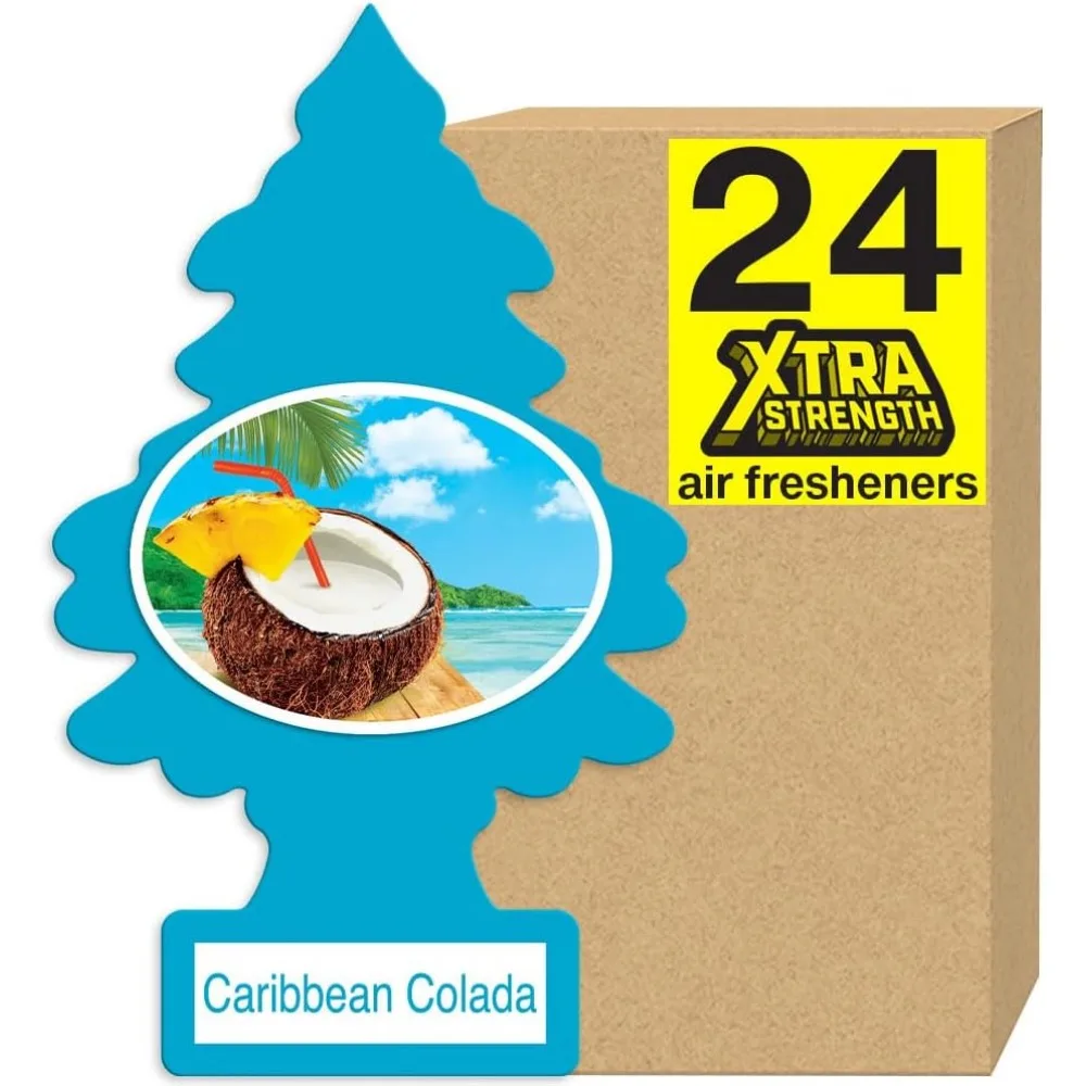 Extra Strong Long Lasting Car and Home Air Fresheners Caribbean Colada Scent 24 Pack
Extra Strong Long Lasting Car and Home Air Fresheners Caribbean Colada Scent 24 Pack