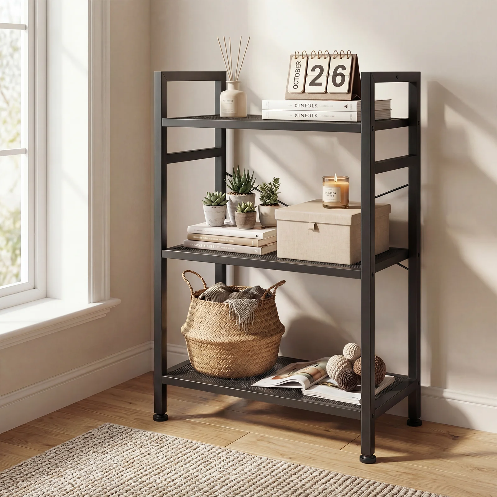 JHK 3 Tier Wooden Display Bookshelf Storage Standing Shelf Stable Frame Graduated Shelves for Organized Display for Living Room
JHK 3 Tier Wooden Display Bookshelf Storage Standing Shelf Stable Frame Graduated Shelves for Organized Display for Living Room