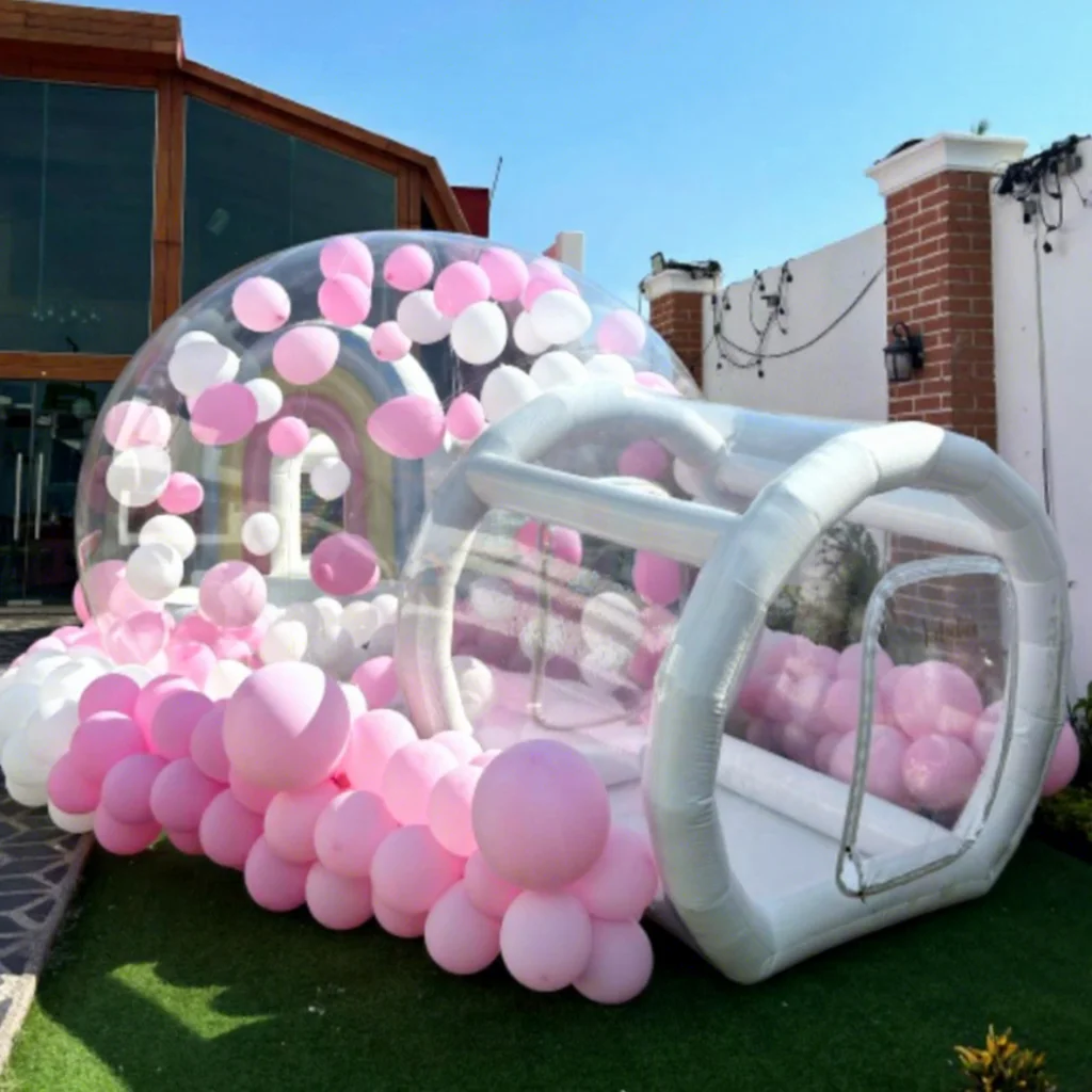 Commercial PVC Transparent Inflatable Bubble Dome Tent with Blower, Custom Size OEM ODM Inflatable Toy for Kids Party Event
Commercial PVC Transparent Inflatable Bubble Dome Tent with Blower, Custom Size OEM ODM Inflatable Toy for Kids Party Event