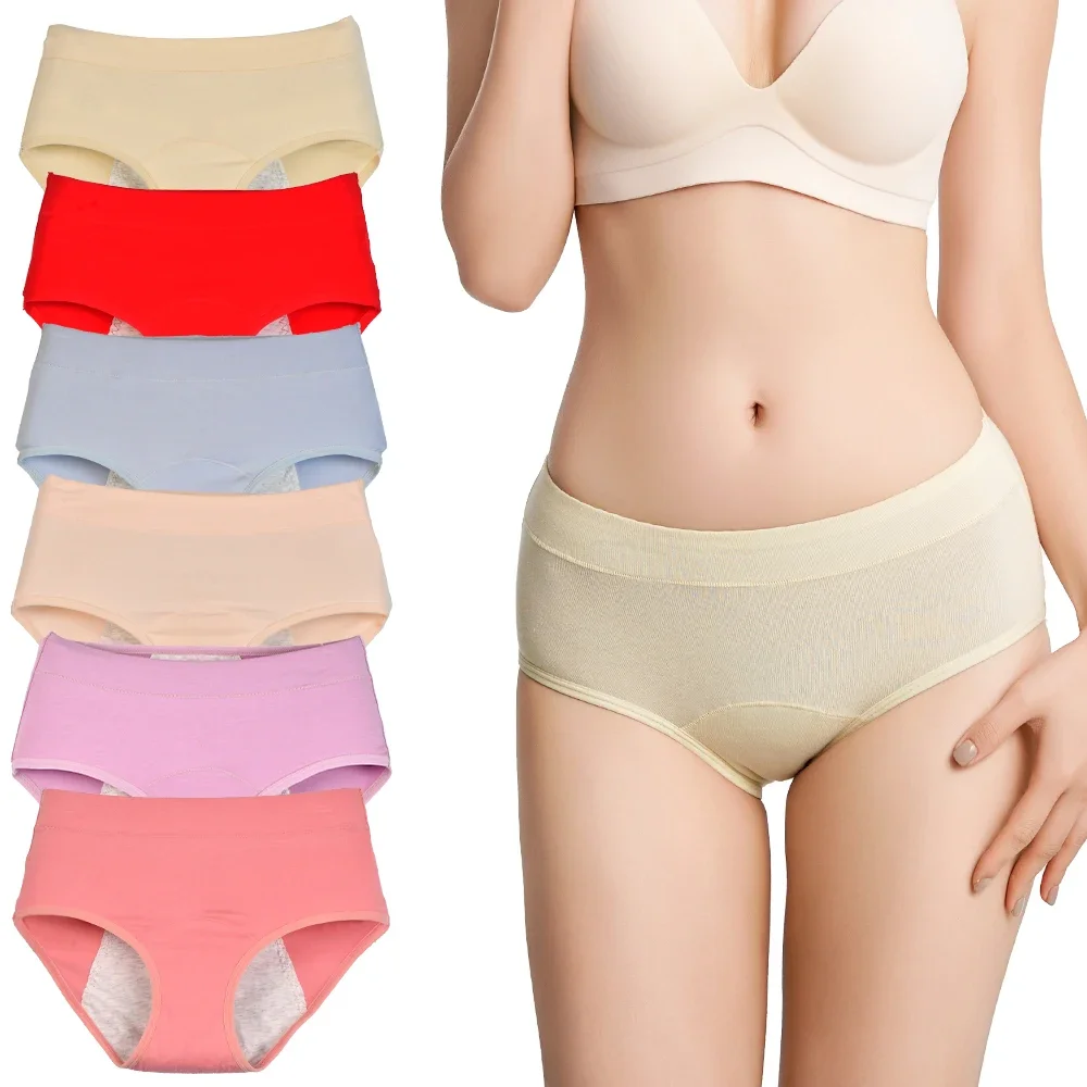 Cotton Menstrual Panties Women Leak Proof Briefs Underwear Female Menstruation Period Intimate Lingerie Underpants Woman Panty
Cotton Menstrual Panties Women Leak Proof Briefs Underwear Female Menstruation Period Intimate Lingerie Underpants Woman Panty