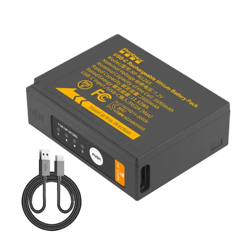 NP-W126 NP-W126S Batteria NP W126 con ricarica USB-C per fotocamere Fujifilm XT30II XM5 X100VI X100V XS10 XT30 XT20 XE4 A5