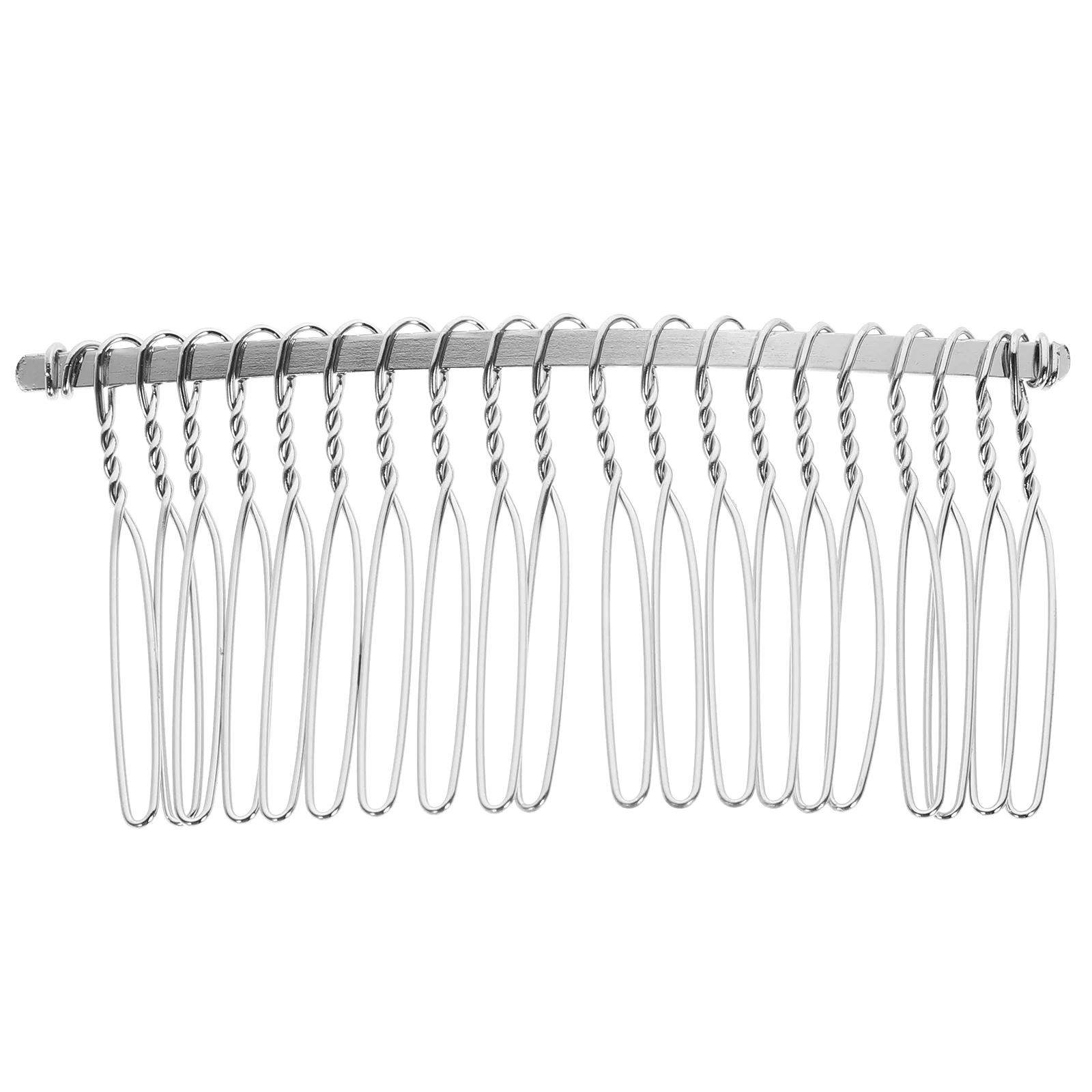 78cm 20 Teeth Fancy DIY Metal Wire Hair Clip Comb Bridal Wedding Veil Comb (Silver)
78cm 20 Teeth Fancy DIY Metal Wire Hair Clip Comb Bridal Wedding Veil Comb (Silver)