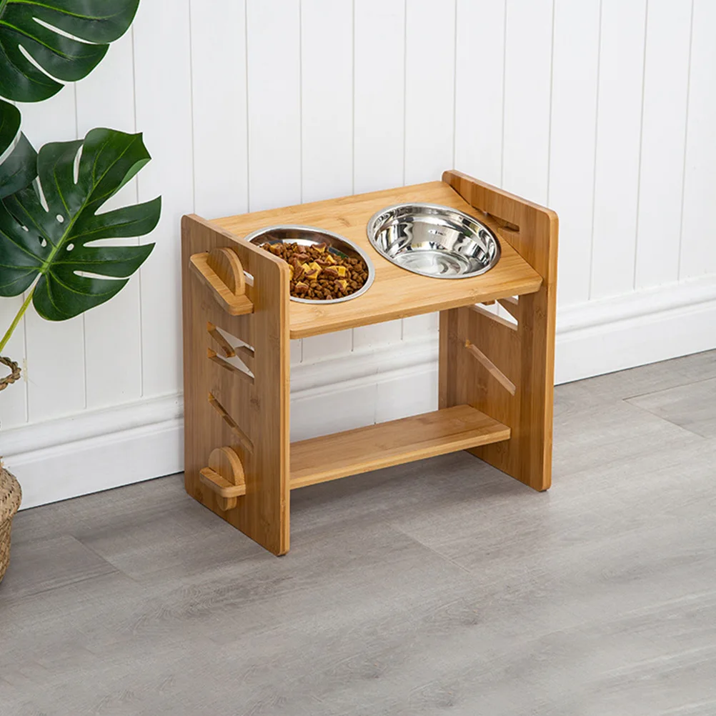 1 Set Of Bamboo Raised Pet Feeder Stand Anti-Slip Dog Cat Bowl Holder Elevated Food Container Rack Neck Protection Pet Supply
1 Set Of Bamboo Raised Pet Feeder Stand Anti-Slip Dog Cat Bowl Holder Elevated Food Container Rack Neck Protection Pet Supply