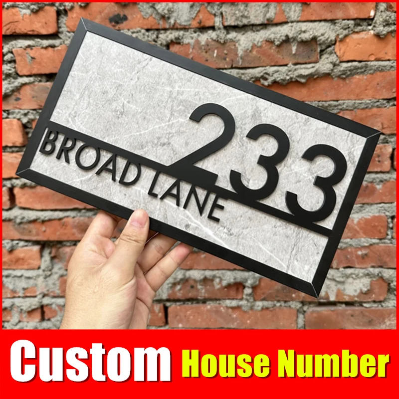 Customized House Number Sign, Acrylic Wood Grain Doorplate, Modern House Entrance Door Sign Home Decoration Dropshipping
Customized House Number Sign, Acrylic Wood Grain Doorplate, Modern House Entrance Door Sign Home Decoration Dropshipping
