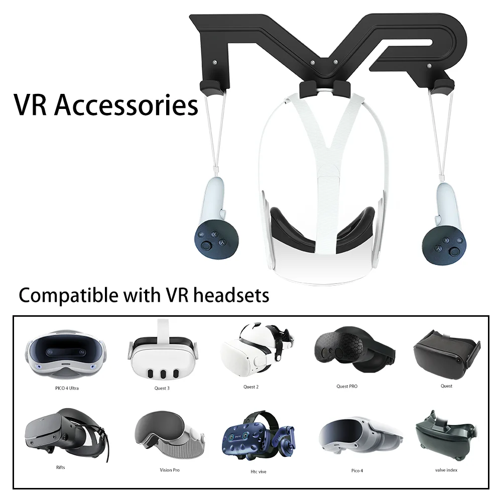 For Meta quest 3 / quest 3s Glasses Holder Wall Mount Virtual Reality Headset Accessories Universal Stand hook Bracket
For Meta quest 3 / quest 3s Glasses Holder Wall Mount Virtual Reality Headset Accessories Universal Stand hook Bracket