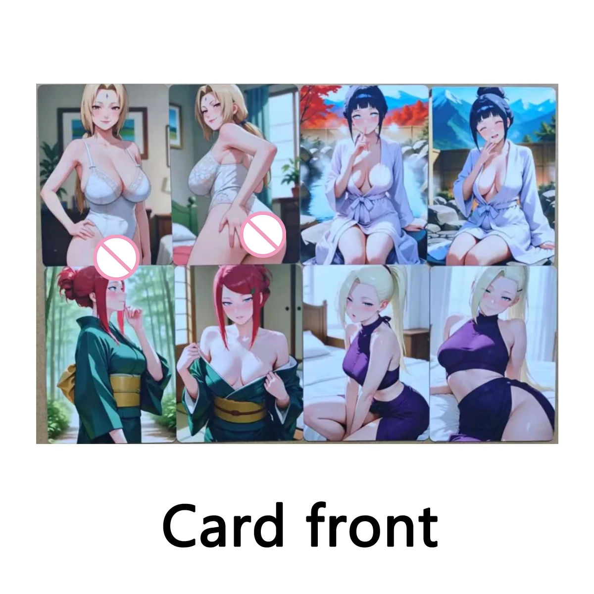8Pcs/set Sexy Card Hinata Sakura Tsunade Ino Tenten Kushina Kurenai DIY PTCG Cards Boy Animation Collection Card 18+
8Pcs/set Sexy Card Hinata Sakura Tsunade Ino Tenten Kushina Kurenai DIY PTCG Cards Boy Animation Collection Card 18+