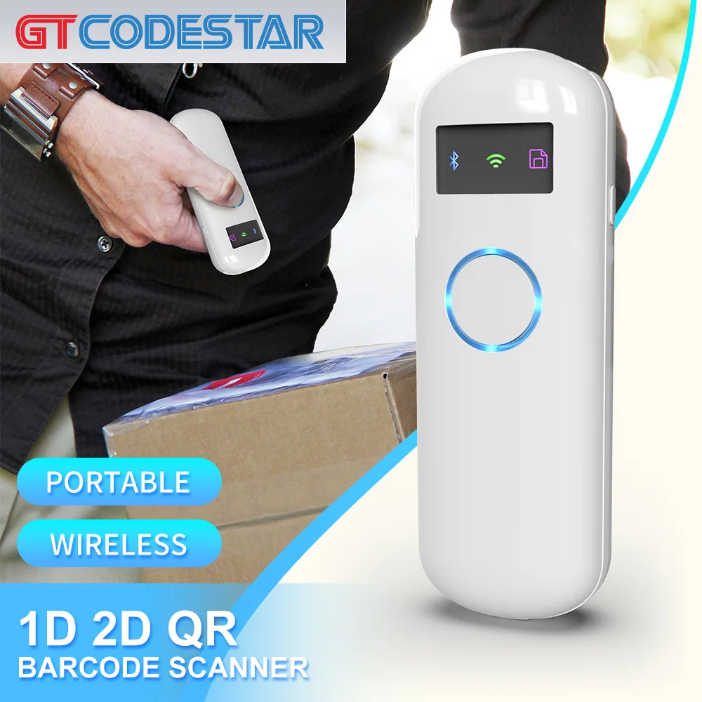GTCODESTAR 1D 2D Mini Barcode Scanner Portable Wireless Barcode Reader QR Code Scanner Bluetooth Scanning Gun for Supermarket
GTCODESTAR 1D 2D Mini Barcode Scanner Portable Wireless Barcode Reader QR Code Scanner Bluetooth Scanning Gun for Supermarket