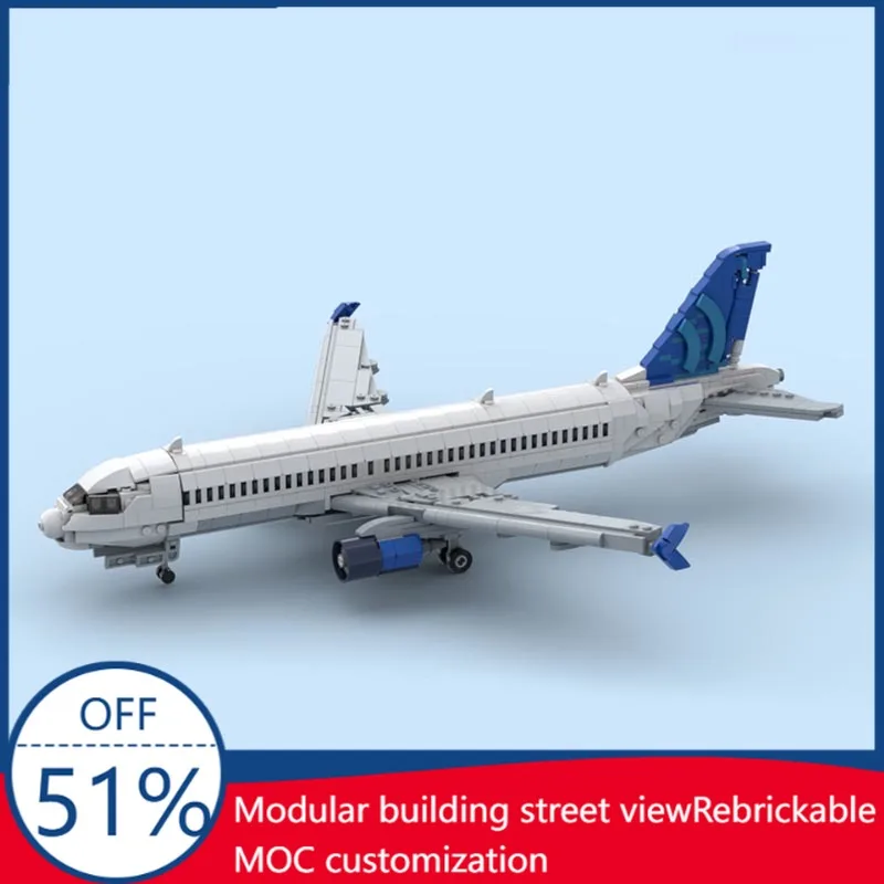 1172PCS MOC United Airbus A320 Commercial Passenger Airplane Model Custom Building Blocks DIY Educational Children Assembly Toy
1172PCS MOC United Airbus A320 Commercial Passenger Airplane Model Custom Building Blocks DIY Educational Children Assembly Toy